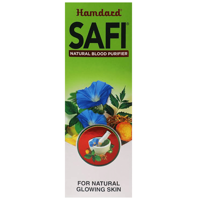 Hamdard Safi Natural Blood Purifier Syrup – Sana, Sheeham, Sandal, Gilo, Harar, Chiraita, Nilkanthi, Neem, Tuli, Chob Chini by Hamdard Laboratories India — photo 1 of 3