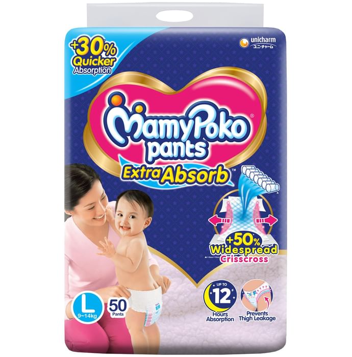 Mamy Poko Extra Absorb Diaper Pants Large