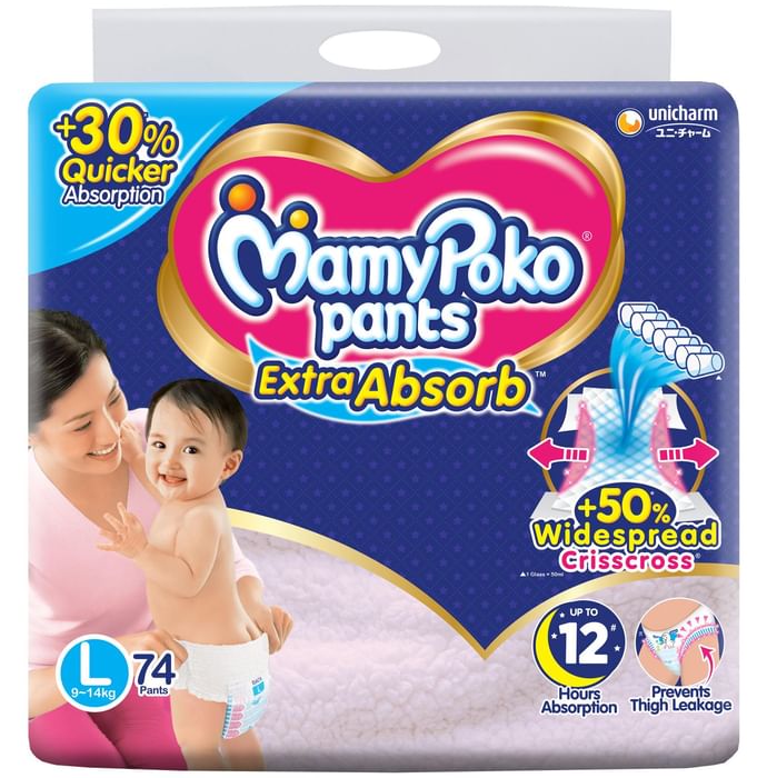 Mamy Poko Extra Absorb Diaper Pants Large