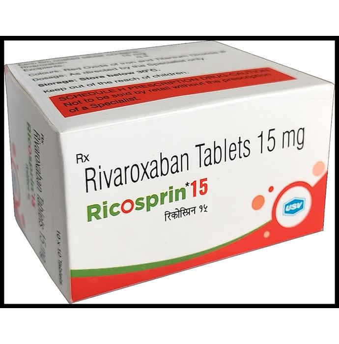 Ricosprin 15 Tablet – Rivaroxaban (15mg) 15 mg by USV Ltd — photo 1 of 5