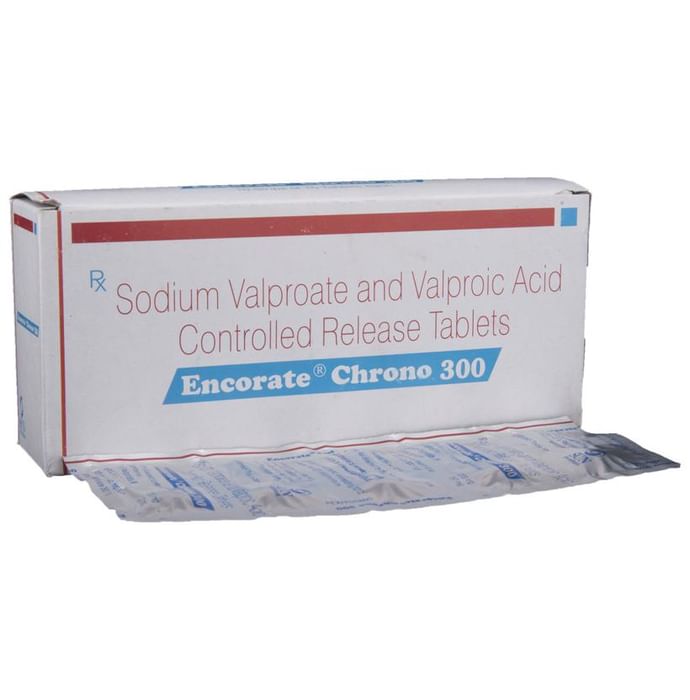 Encorate Chrono 300 Tablet CR – Sodium Valproate (200mg) 300 mg by Sun Pharmaceutical Industries Ltd — photo 1 of 5