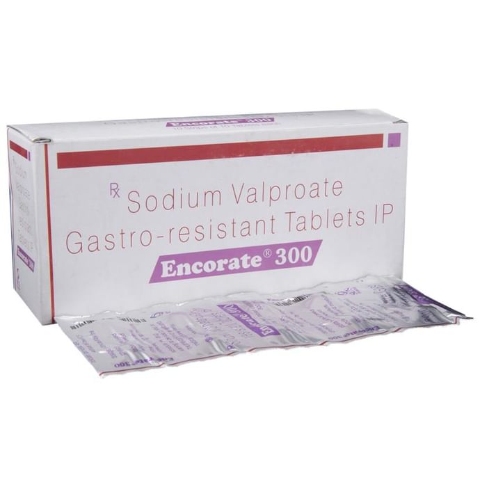 Encorate 300 Tablet – Sodium Valproate (300mg) 300 mg by Sun Pharmaceutical Industries Ltd — photo 1 of 5