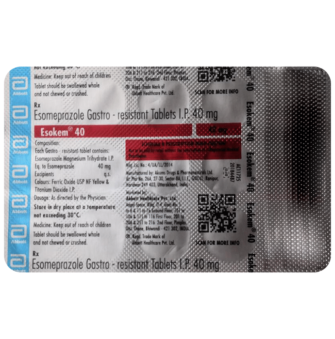 Esokem 40 Tablet