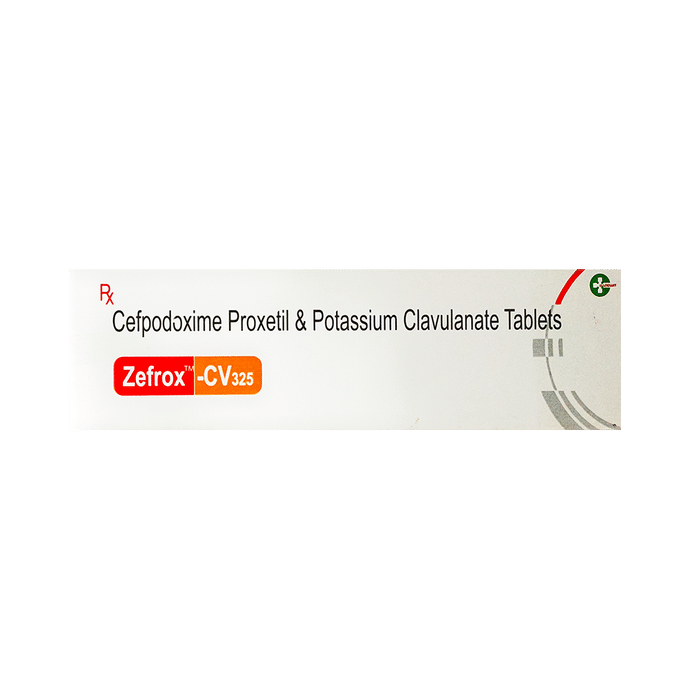Zefrox-CV 325 Tablet – Cefpodoxime Proxetil (200mg) 325 mg by Allegiant Biotech — photo 1 of 3