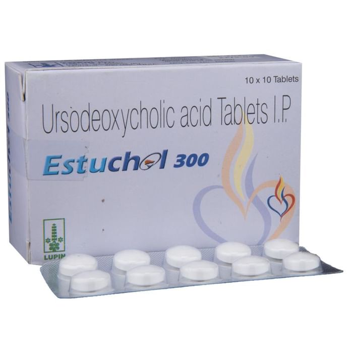 Estuchol 300 Tablet – Ursodeoxycholic Acid (300mg) 300 mg by Lupin Ltd — photo 1 of 6