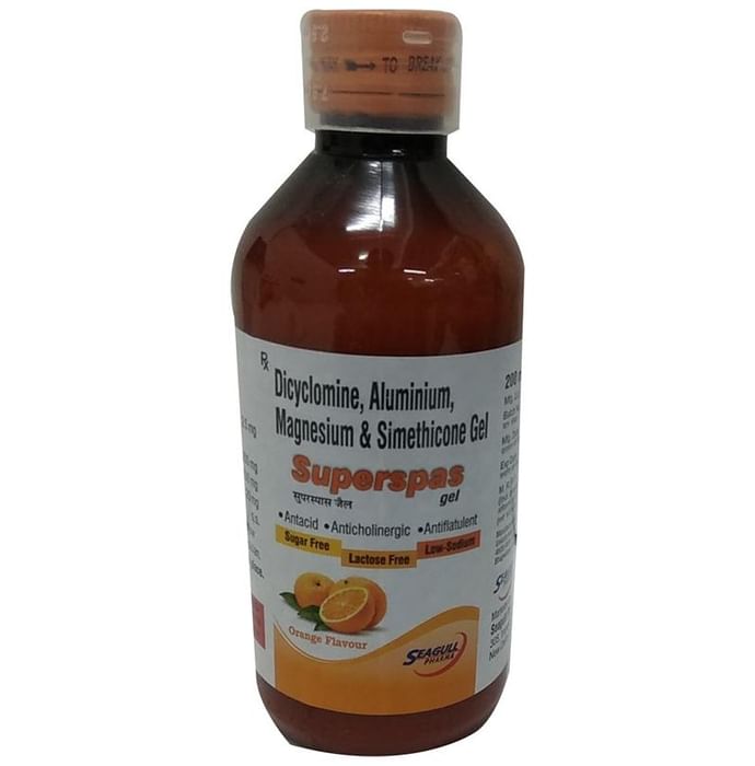 Superspas Oral Gel Orange Sugar Free