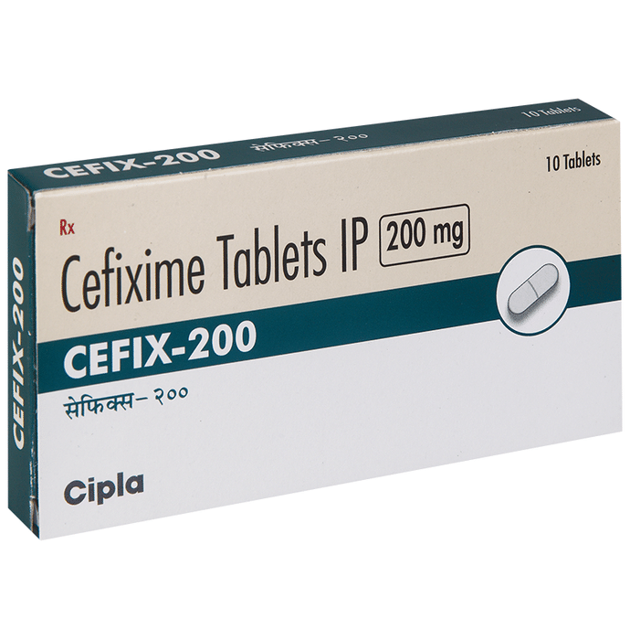 Cefix 200 Tablet – Cefixime (200mg) 200 mg by Cipla Ltd — photo 1 of 4
