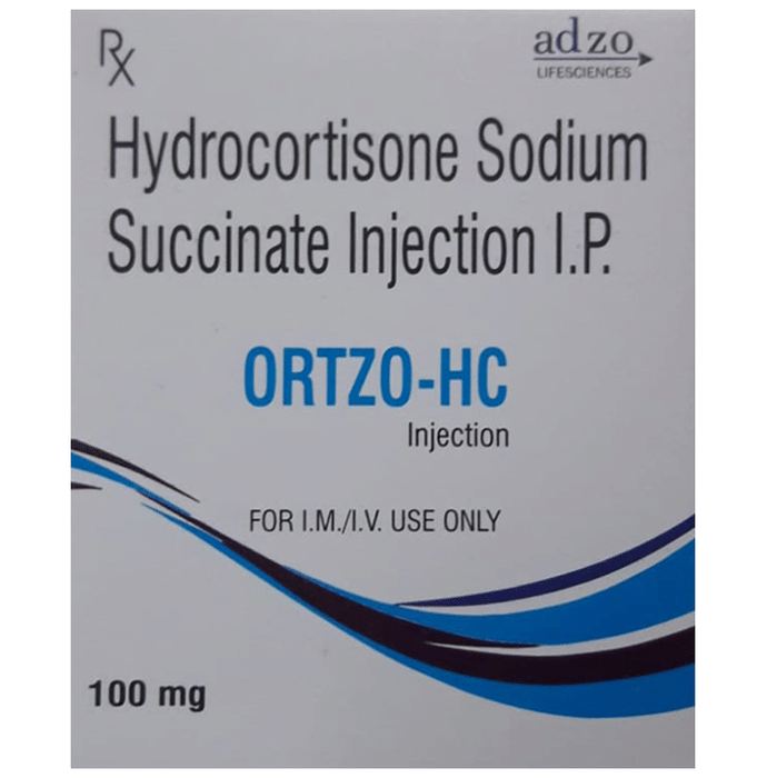 Ortzo-HC Injection – Hydrocortisone (100mg) by ADZO Lifesciences Pvt Ltd — photo 1 of 3