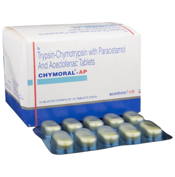 Chymoral-AP Tablet – Aceclofenac (100mg) by Torrent Pharmaceuticals Ltd — photo 1 of 6
