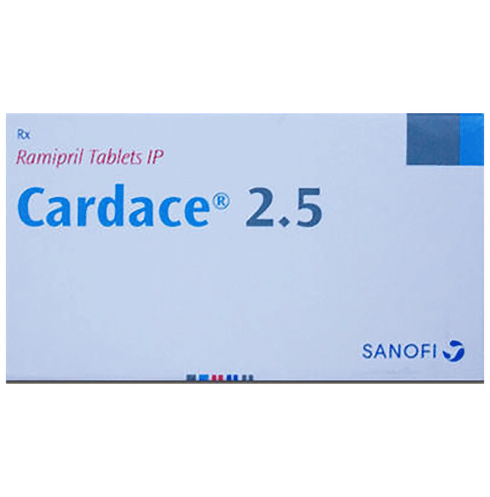 Cardace 2.5 Tablet – Ramipril (2.5mg) 2.5 mg by Sanofi India Ltd — photo 1 of 4