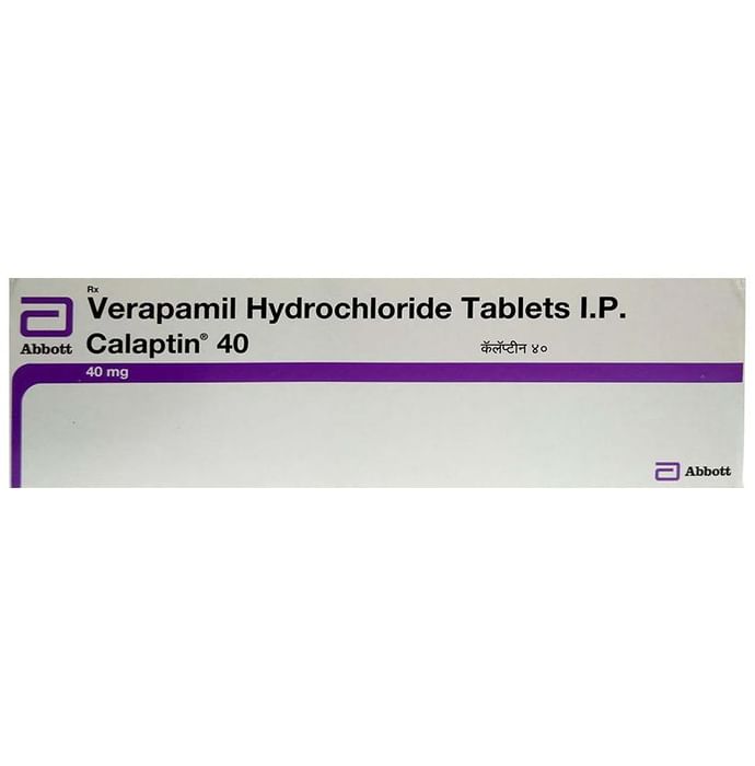 Calaptin 40 Tablet – Verapamil (40mg) 40 mg by Abbott — photo 1 of 2