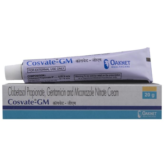Cosvate-Gm Cream – Clobetasol (0.05% w/w) by Oaknet Healthcare Pvt Ltd — photo 1 of 4