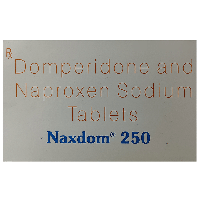 Naxdom 250 Tablet – Naproxen (250mg) 250 mg by Sun Pharmaceutical Industries Ltd — photo 1 of 3