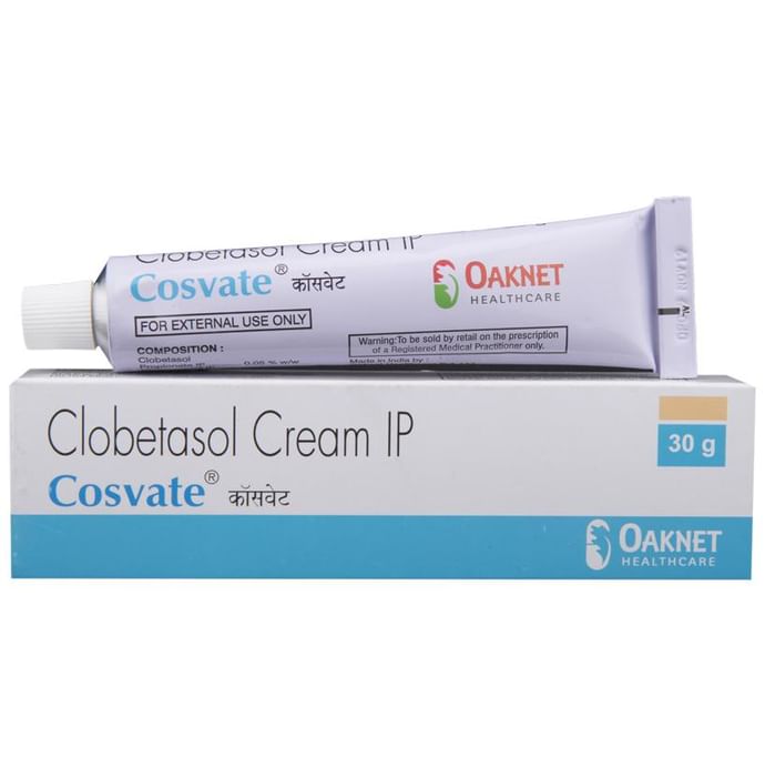 Cosvate Cream – Clobetasol (0.05% w/w) by Oaknet Healthcare Pvt Ltd — photo 1 of 4