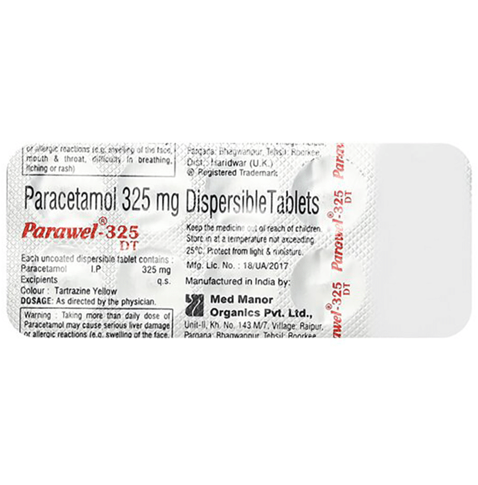 Parawel 325mg Tablet