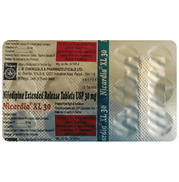 Nicardia XL 30 Tablet