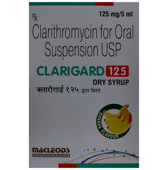 Clarigard 125mg Dry Syrup Banana