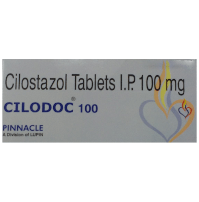 Cilodoc 100 Tablet – Cilostazol (100mg) 100 mg by Lupin Ltd — photo 1 of 4