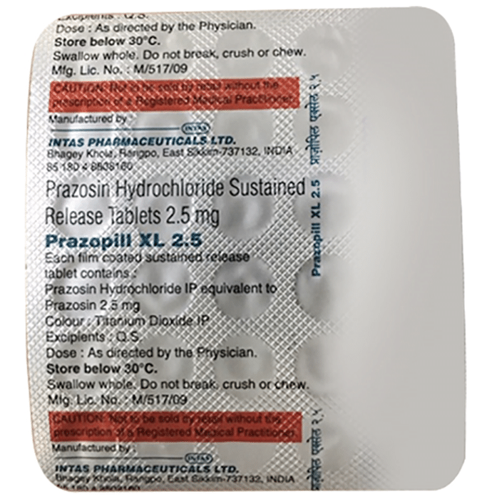 Prazopill XL 2.5 Tablet