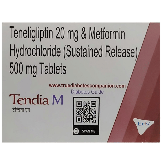 Tendia M Tablet SR – Metformin (500mg) by Eris Lifesciences Ltd — photo 1 of 4