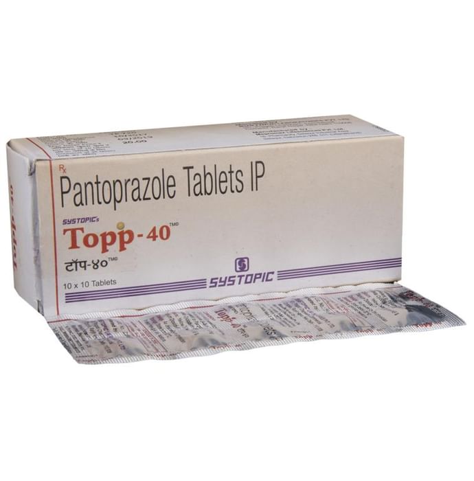 Topp 40 Tablet – Pantoprazole (40mg) 40 mg by Systopic Laboratories Pvt Ltd — photo 1 of 5