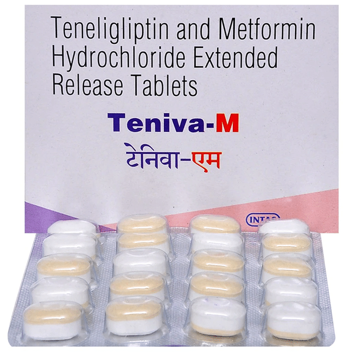Teniva-M Tablet ER – Metformin (500mg) by Intas Pharmaceuticals Ltd — photo 1 of 2