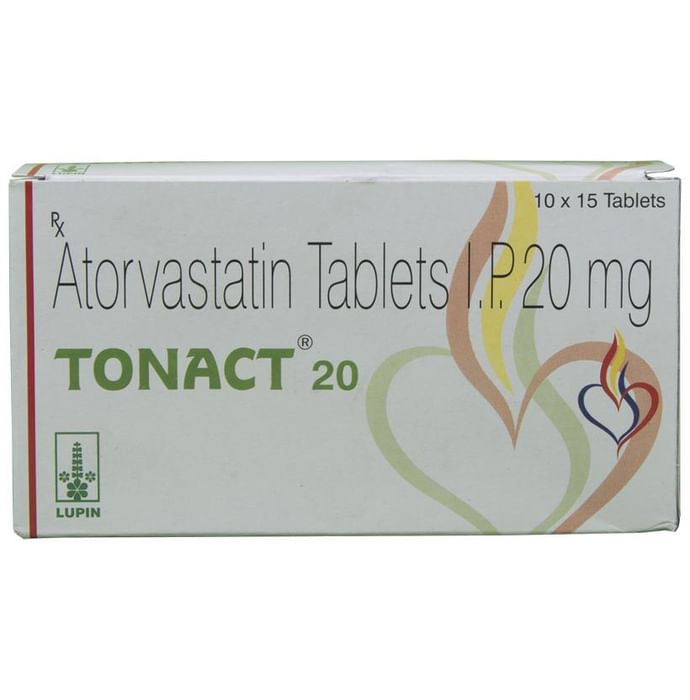 Tonact 20 Tablet – Atorvastatin (20mg) 20 mg by Lupin Ltd — photo 1 of 5