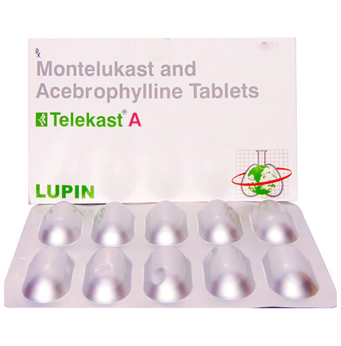 Telekast A Tablet PR – Acebrophylline (200mg) by Lupin Ltd
