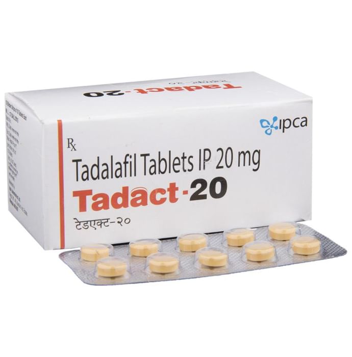 Tadact 20 Tablet – Tadalafil (20mg) 20 mg by Ipca Laboratories Ltd — photo 1 of 6