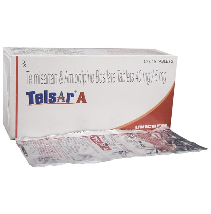 Telsar A Tablet – Telmisartan (40mg) by Torrent Pharmaceuticals Ltd — photo 1 of 5