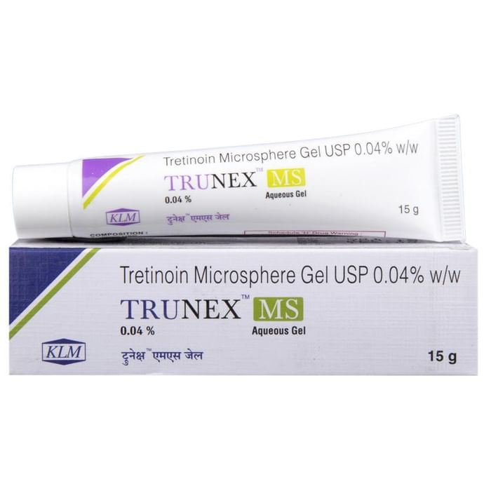 Trunex MS Aqueous Gel – Tretinoin (0.04% w/w) by KLM Laboratories Pvt Ltd — photo 1 of 6