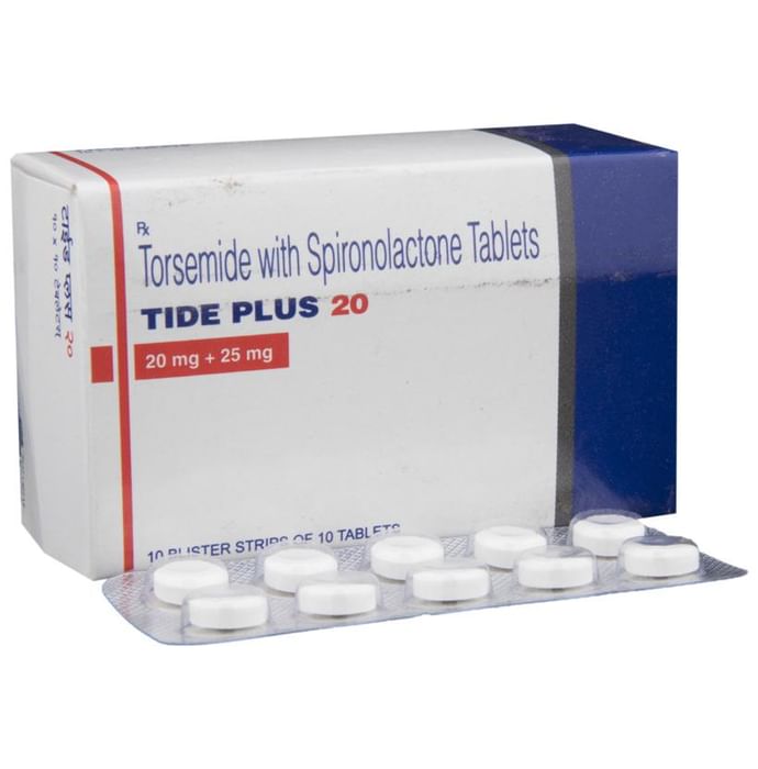Tide Plus 20 Tablet – Spironolactone (25mg) 20 mg by Torrent Pharmaceuticals Ltd — photo 1 of 6