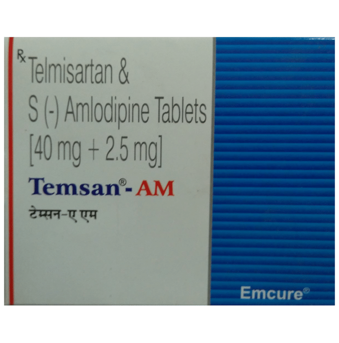 Temsan-AM Tablet – Telmisartan (40mg) by Emcure Pharmaceuticals Ltd — photo 1 of 3