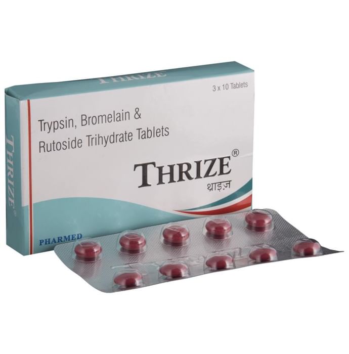 Thrize Tablet – Bromelain (90mg) by Pharmed Ltd — photo 1 of 6