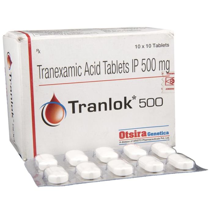 Tranlok 500 Tablet – Tranexamic Acid (500mg) 500 mg by Aristo Pharmaceuticals Pvt Ltd — photo 1 of 5