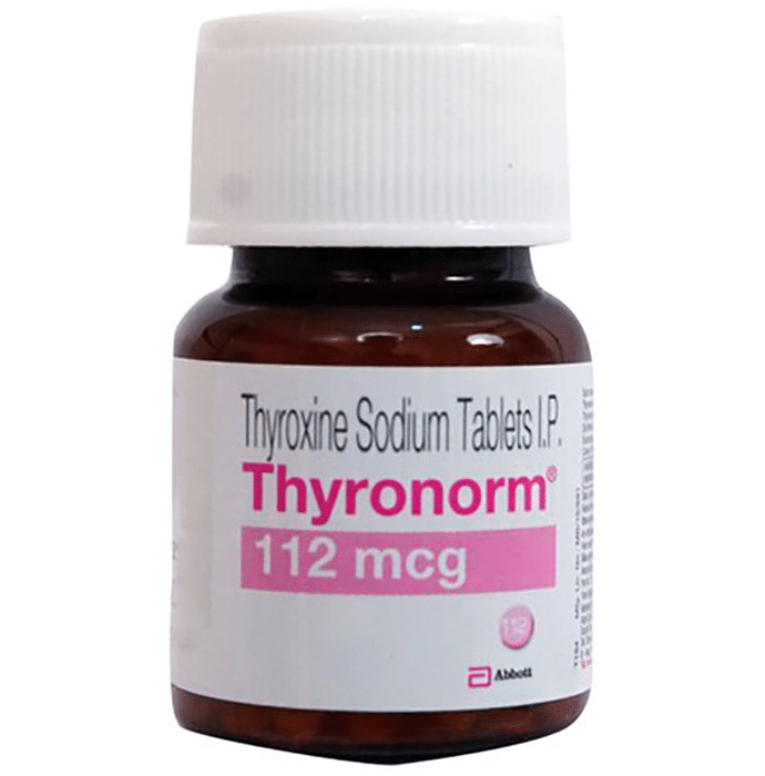 Thyronorm 112mcg Tablet – Thyroxine (112mcg) 112 mcg by Abbott — photo 1 of 3