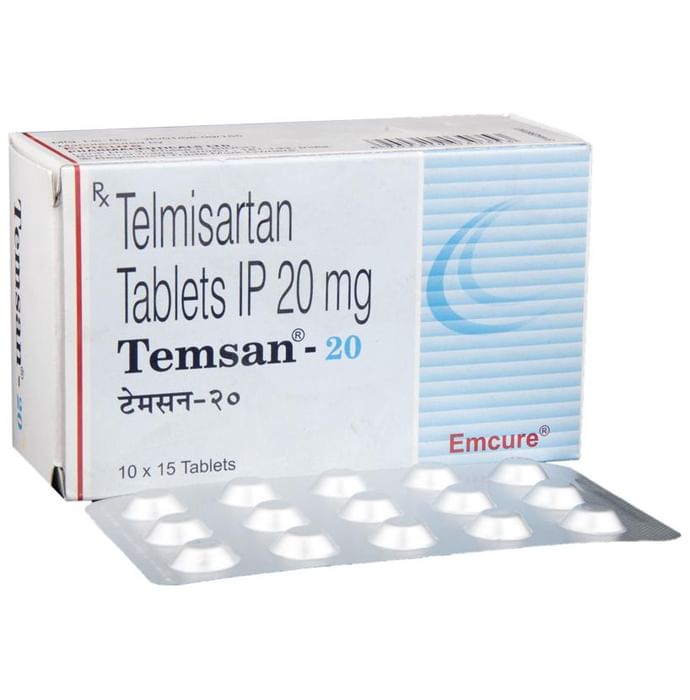 Temsan 20 Tablet – Telmisartan (20mg) 20 mg by Emcure Pharmaceuticals Ltd — photo 1 of 6