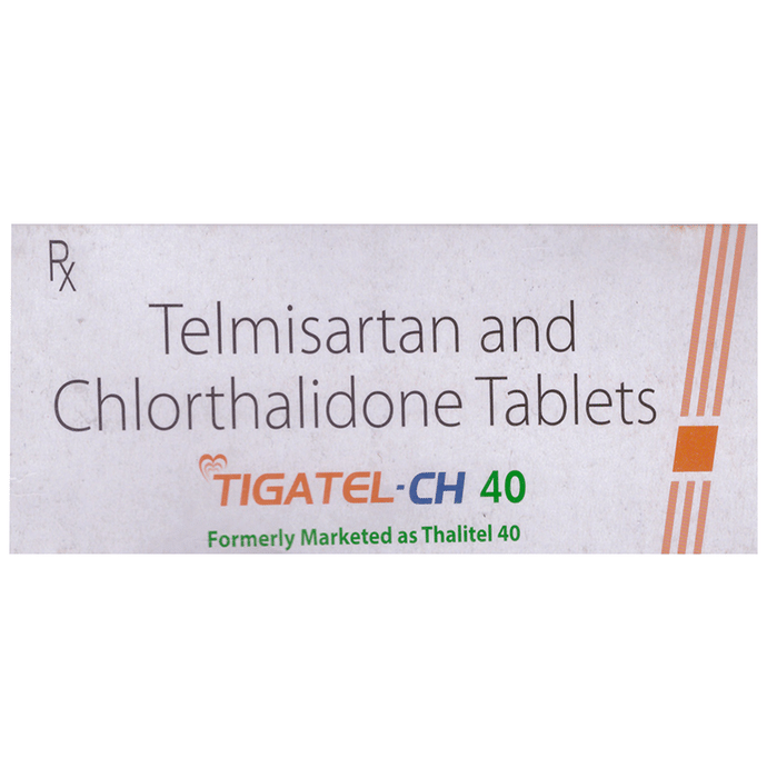 Tigatel-CH 40mg/12.5mg Tablet – Telmisartan (40mg) 40 mg by Sun Pharmaceutical Industries Ltd