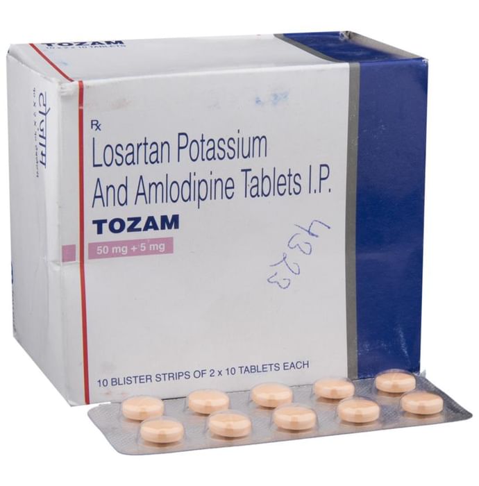 Tozam Tablet – Losartan (50mg) by Torrent Pharmaceuticals Ltd — photo 1 of 6