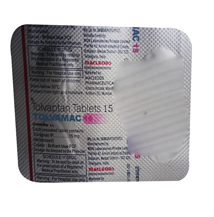 Tolvamac 15mg Tablet