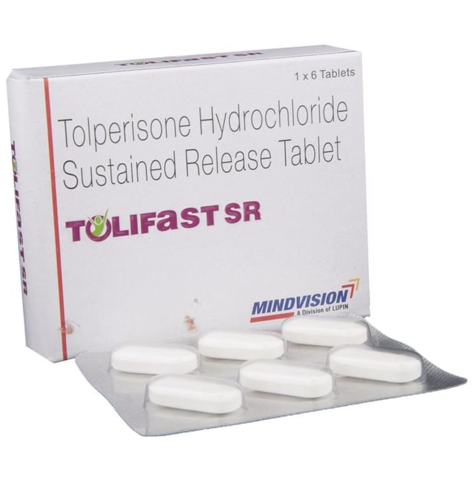 Tolifast SR Tablet – Tolperisone (450mg) by Lupin Ltd — photo 1 of 6