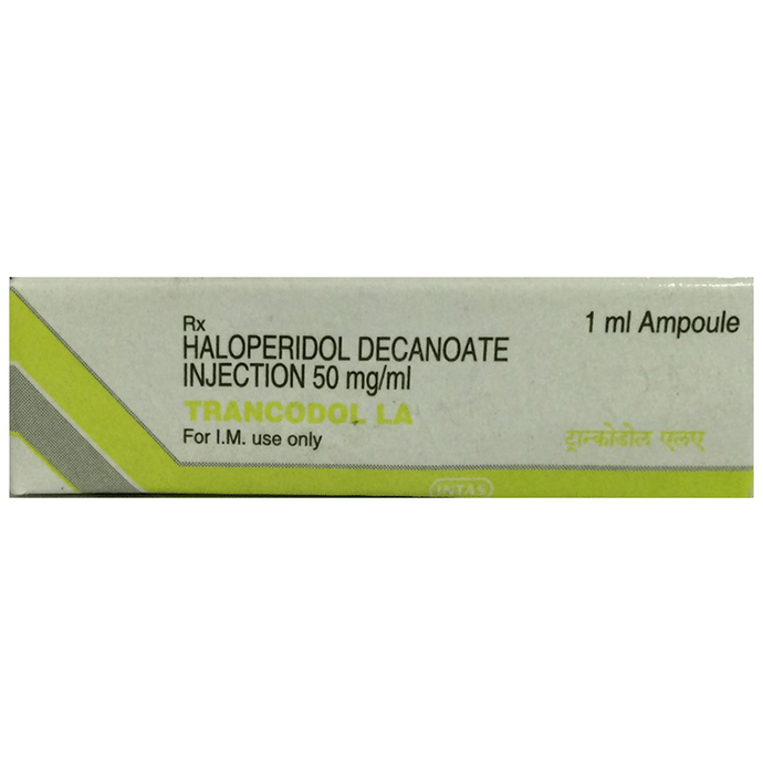 Trancodol LA Injection – Haloperidol Decanoate (50mg/ml) by Intas Pharmaceuticals Ltd — photo 1 of 3