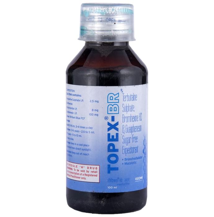 Topex-BR Expectorant – Guaifenesin (100mg) by Ozone Pharmaceuticals Ltd — photo 1 of 3