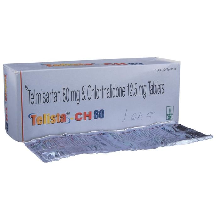 Telista-CH 80 Tablet – Telmisartan (80mg) 80 mg by Lupin Ltd — photo 1 of 5