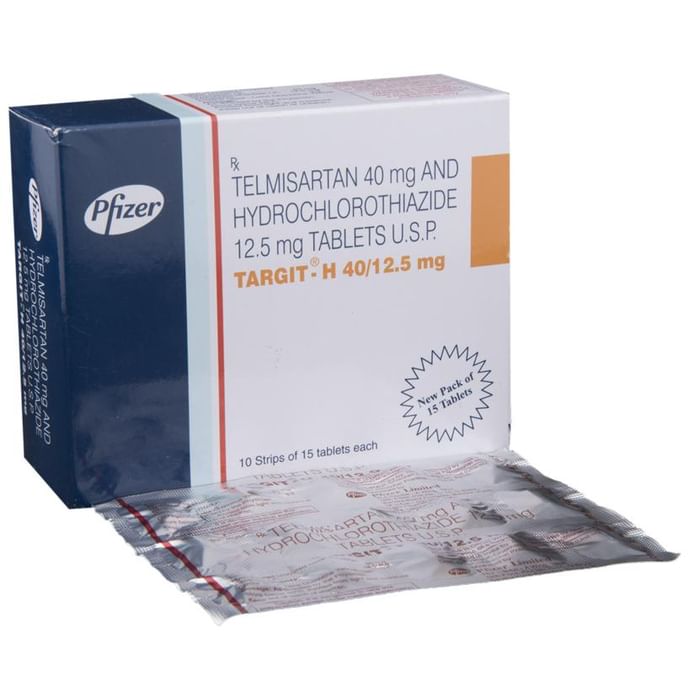Targit-H 40/12.5mg Tablet – Telmisartan (40mg) 12.5 mg by Pfizer Ltd — photo 1 of 6