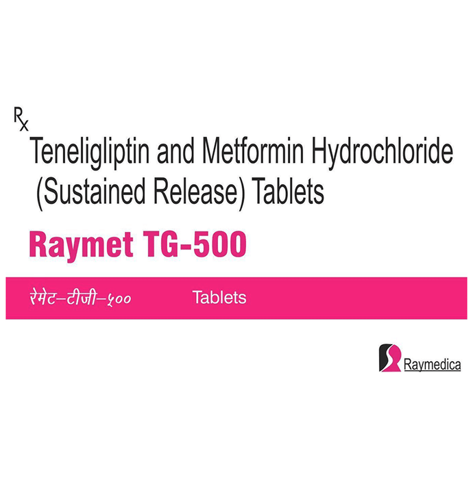 Raymet TG 500 Tablet – Metformin (500mg) 500 mg by Raymedica Pharmaceuticals