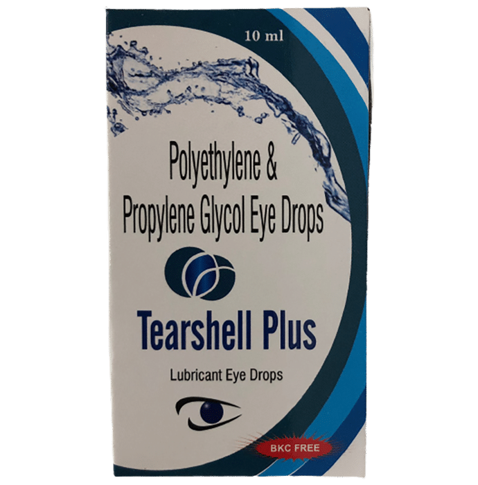 Tearshell Plus Lubricant Eye Drops BKC Free