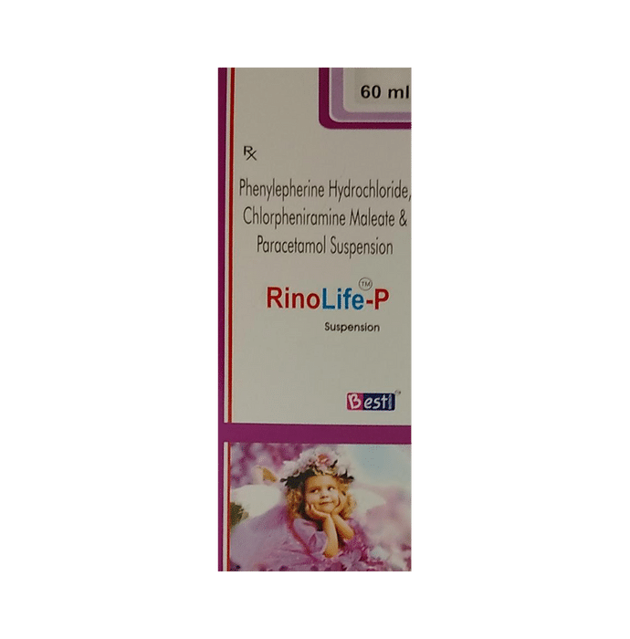 Rinolife-P Oral Suspension – Chlorpheniramine Maleate (1mg/5ml) by Best Biotech — photo 1 of 3