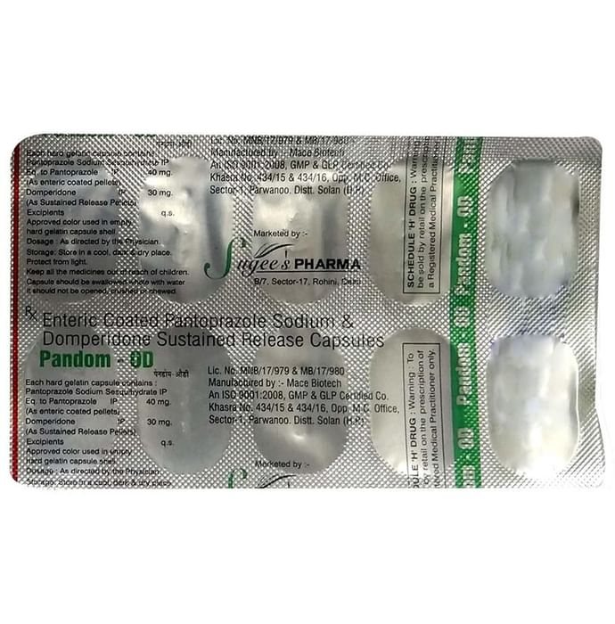 Pandom-OD Capsule SR – Domperidone (30mg) by Sugee's Pharma — photo 1 of 2