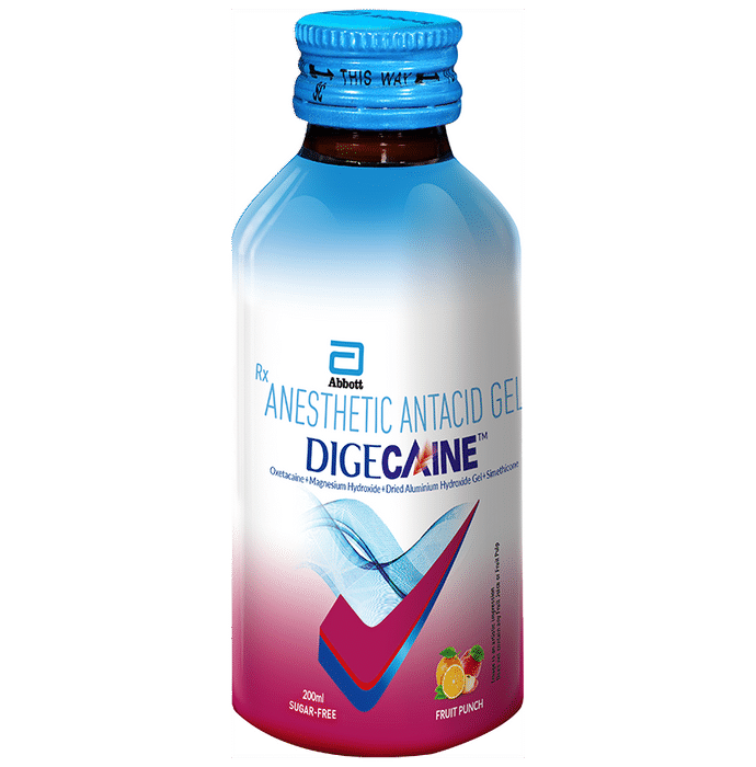 Digecaine Oral Gel Fruit Punch Sugar Free